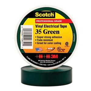 Scotch&reg; Vinyl Color Coding Electrical Tape 35 - Green
